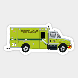 Miami Dade Rescue 33 Sticker